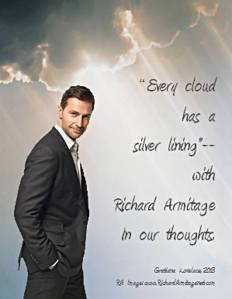 A 2012 Richard Armitage portrait in my wallpaper "Every cloud has a silver lining--with Richard Armitage in our thoughts."